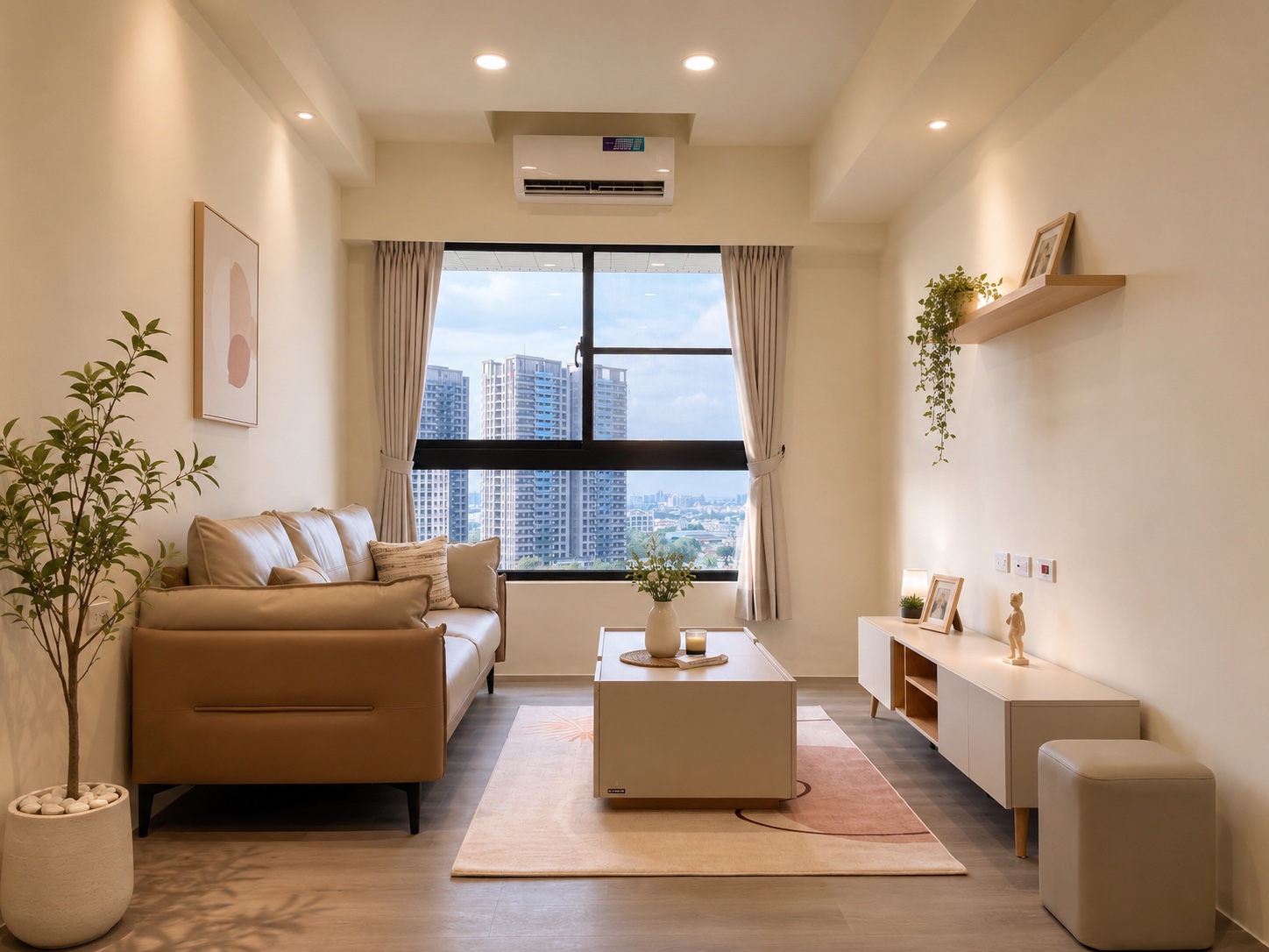 暖木簡約住宅客廳